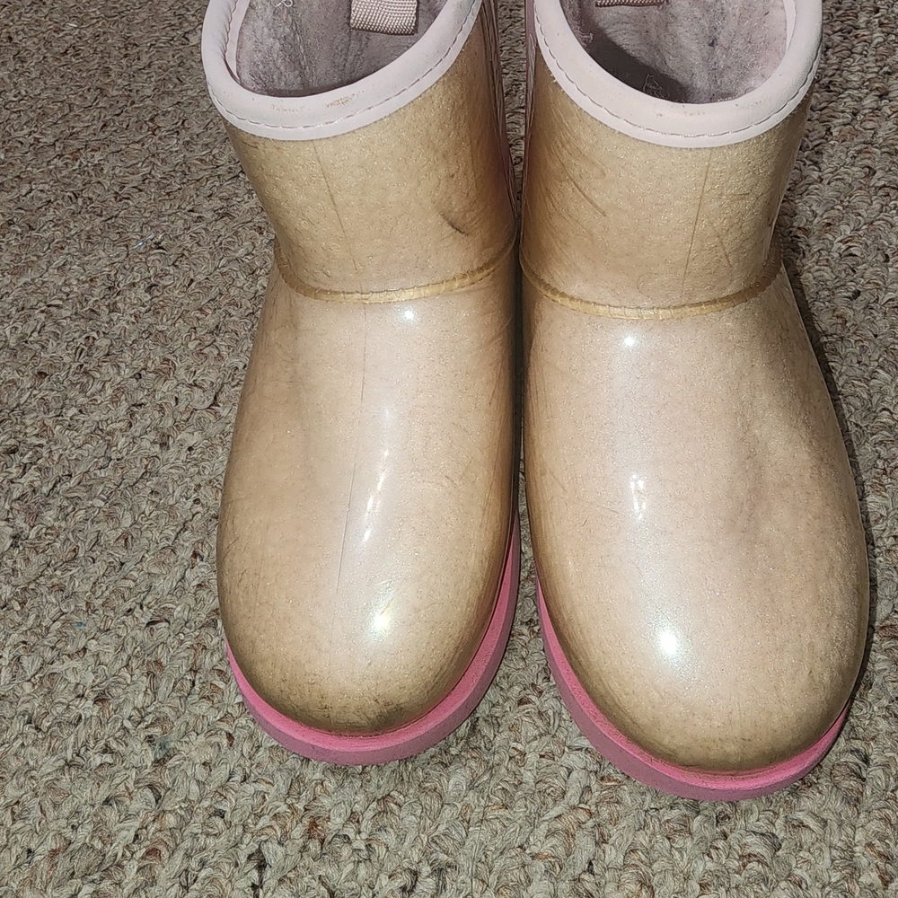 Stylish Light Pink and Hot Pink Ugg Kids Boots